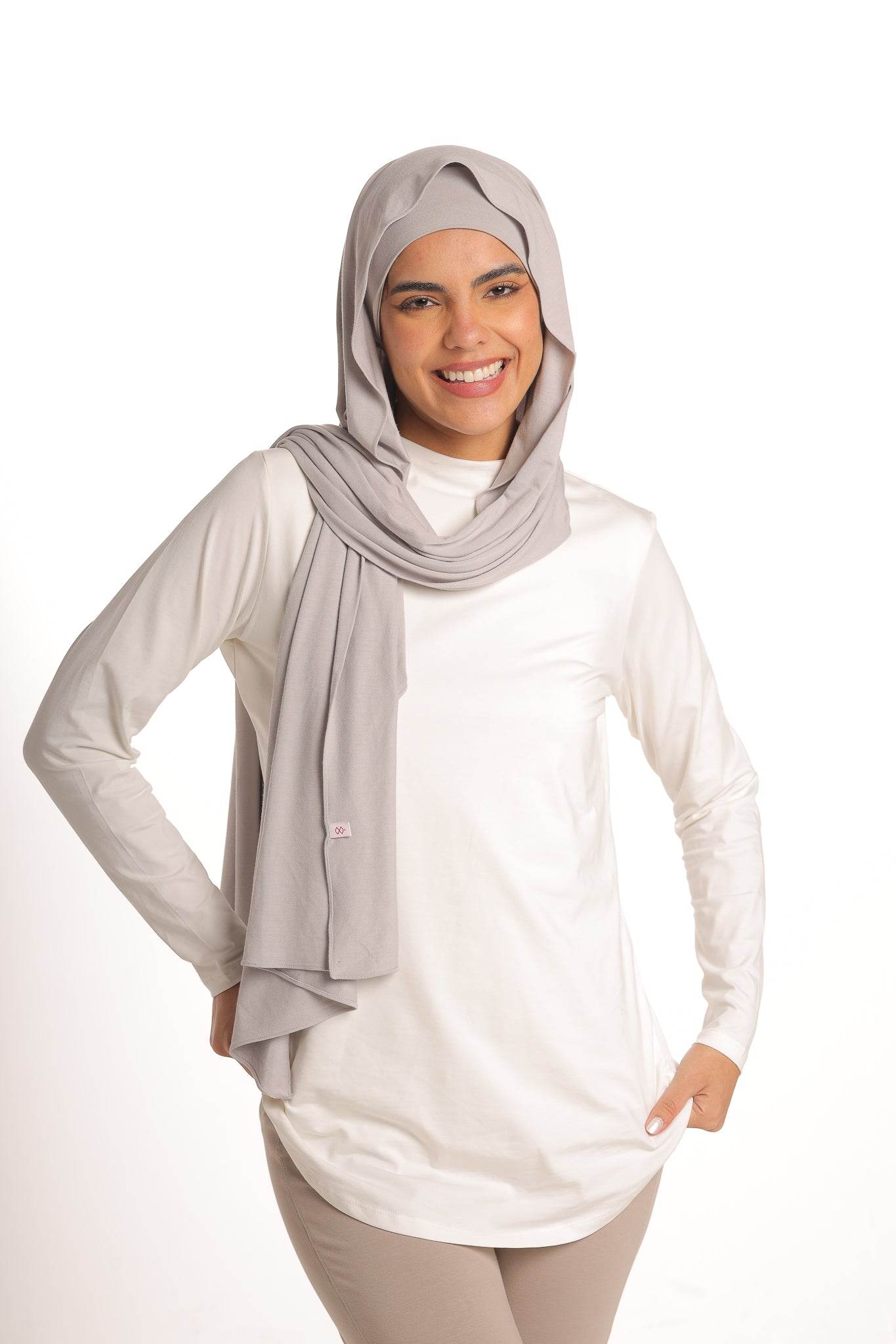 Bamboo + Premium Cotton Double Layer Long Fit Long Sleeves Basic T-Shirt - Breathe