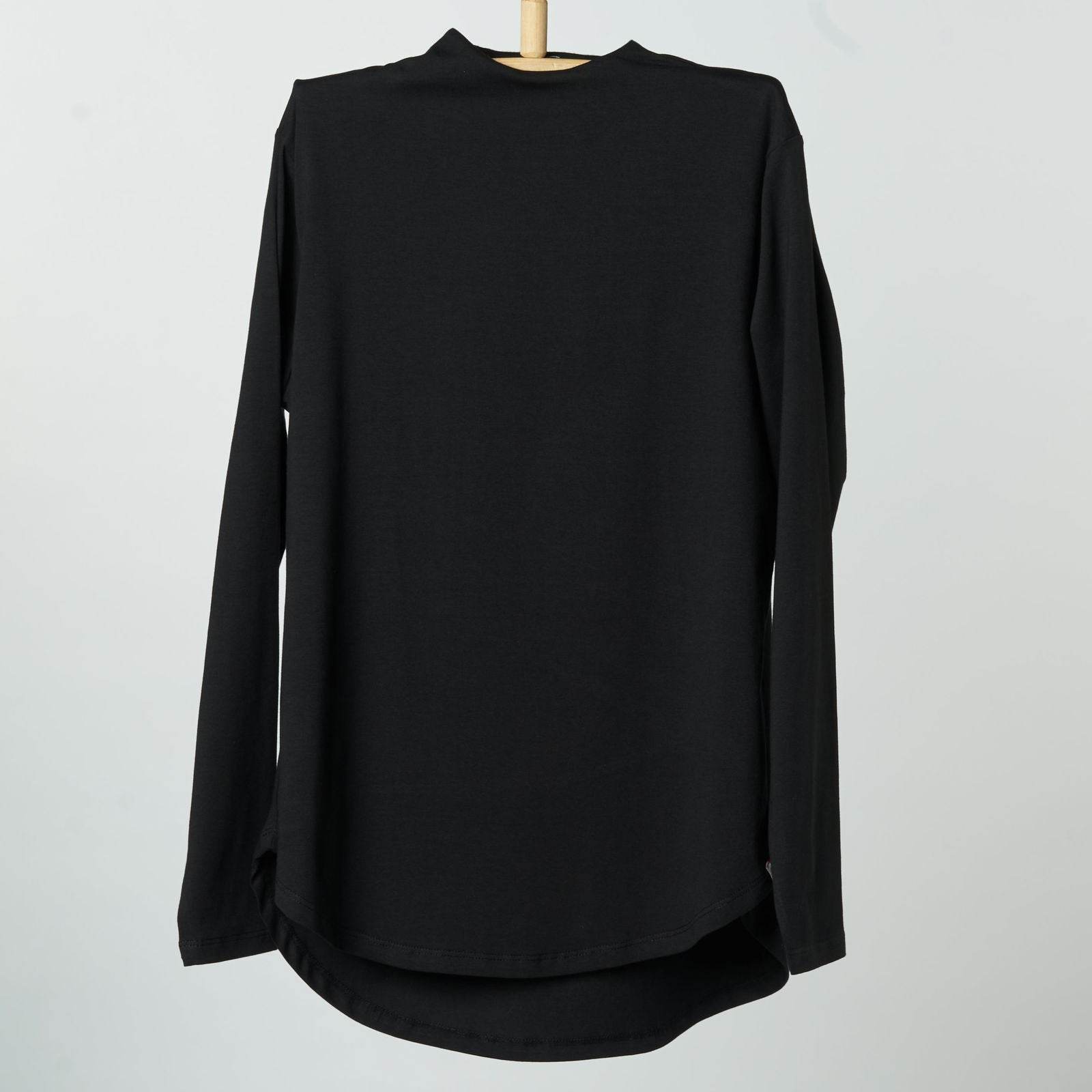 Bamboo + Premium Cotton Double Layer Long Fit Long Sleeves Basic T-Shirt - Breathe