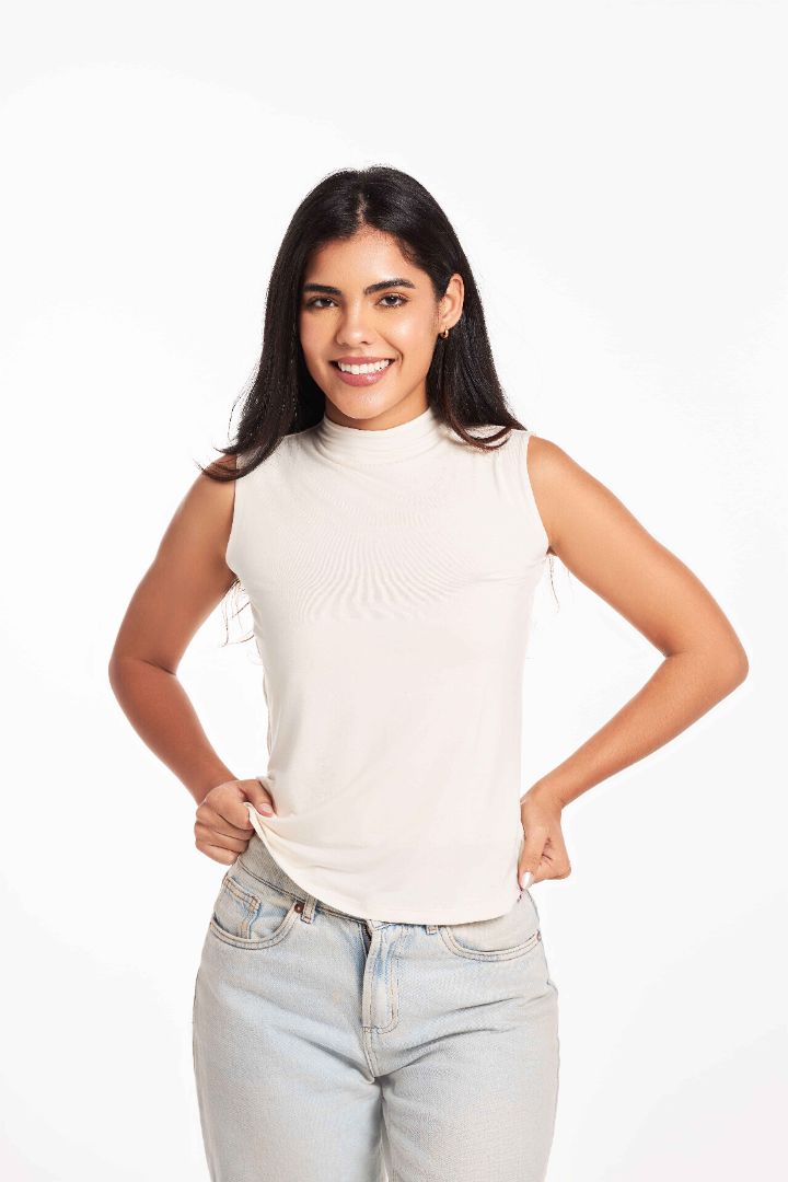 Bamboo Double Layer Sleeveless Undershirt