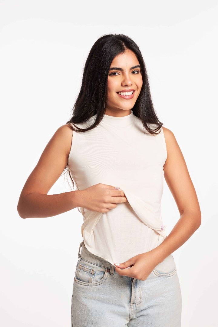 Bamboo Double Layer Sleeveless Undershirt