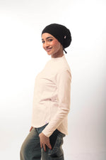 Bamboo + Premium Cotton Double Layer Short Fit Long Sleeves Basic T-Shirt - Breathe