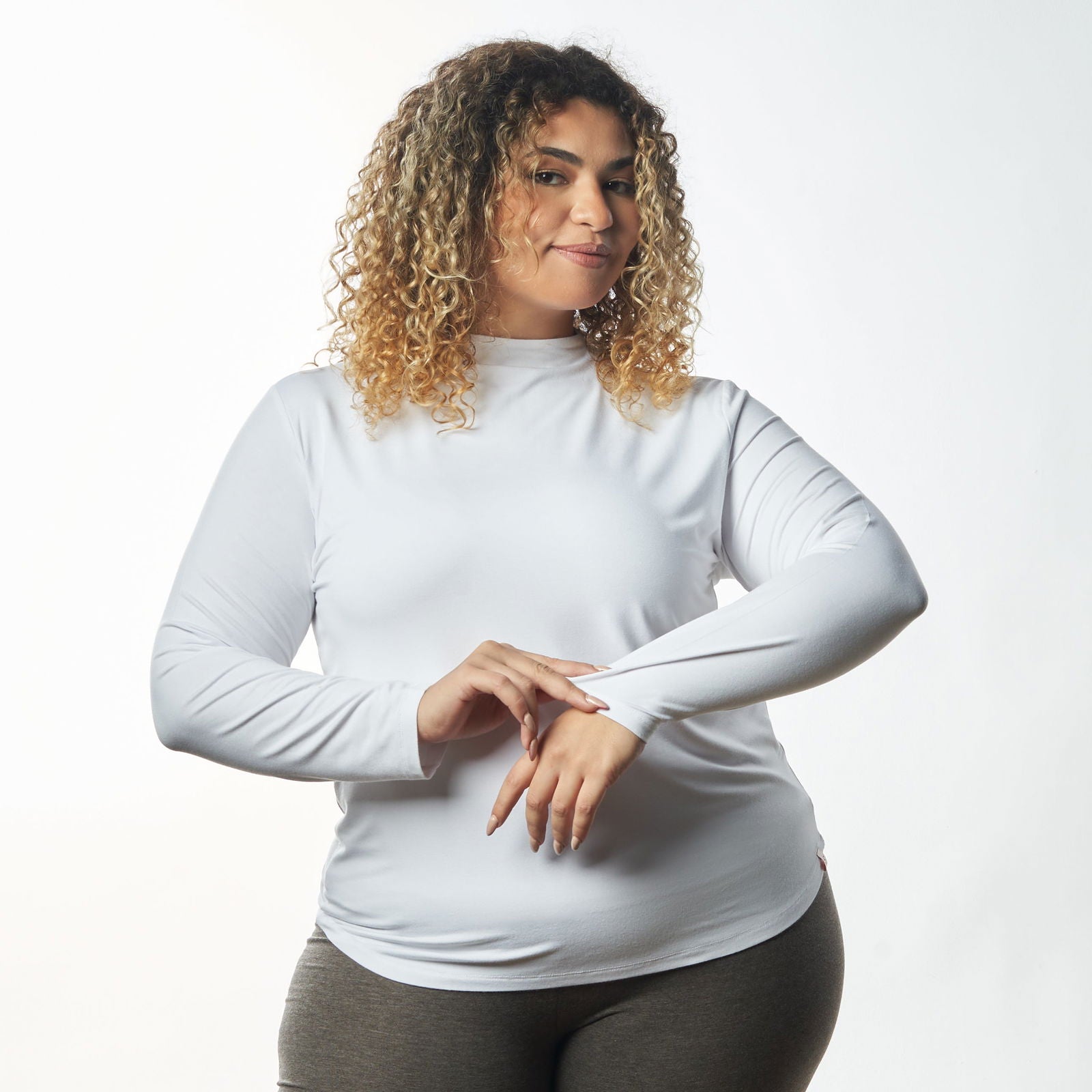 Bamboo Double Layer Long Sleeves Undershirt - Breathe