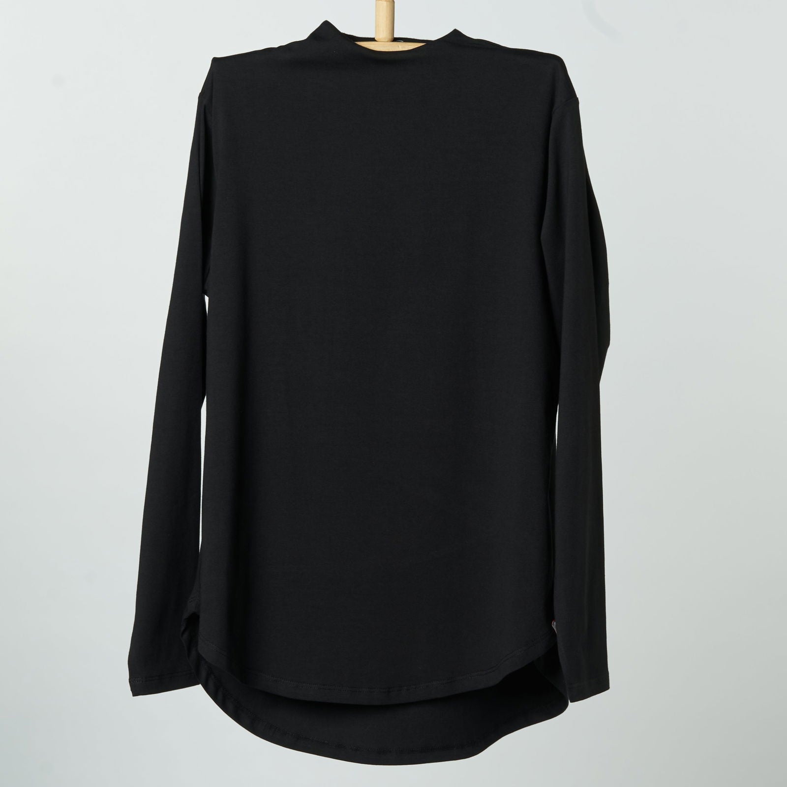 Bamboo + Premium Cotton Double Layer Long Fit Long Sleeves Basic T-Shirt - Breathe