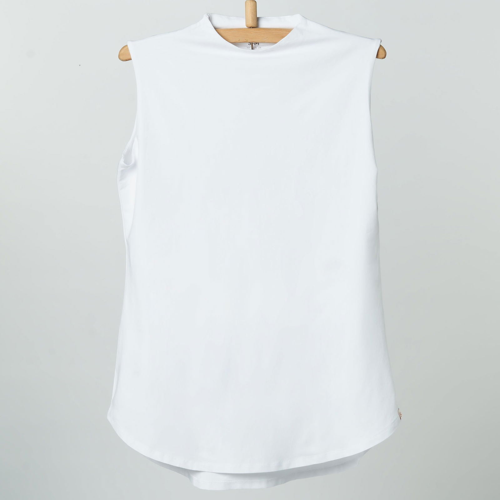 Bamboo + Premium Cotton Double Layer Long Fit Sleeveless Basic T-Shirt - Breathe