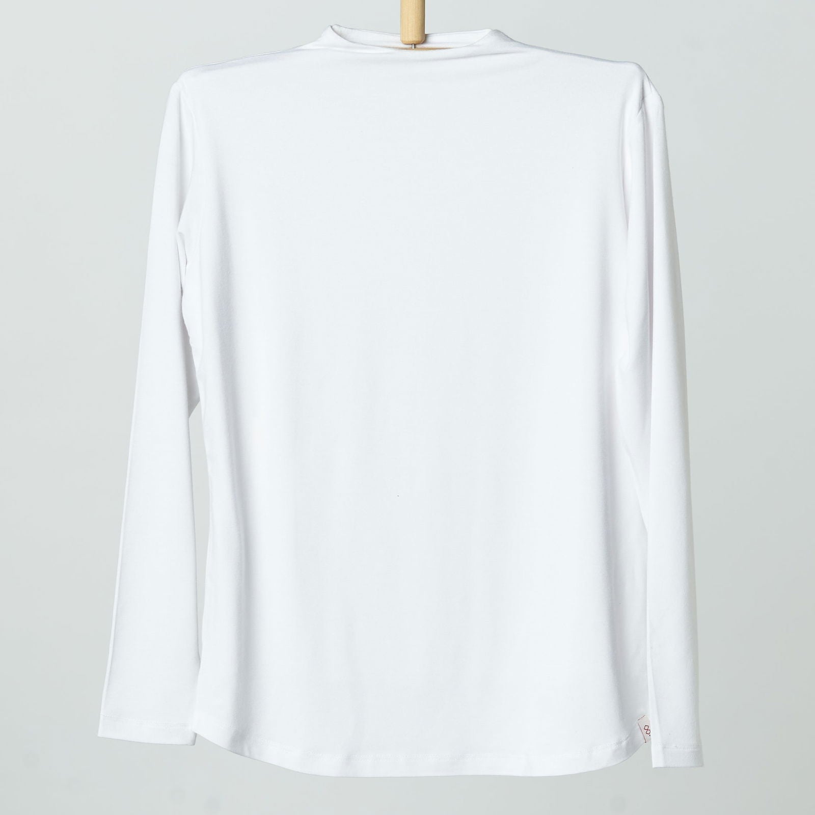 Bamboo + Premium Cotton Double Layer Short Fit Long Sleeves Basic T-Shirt - Breathe