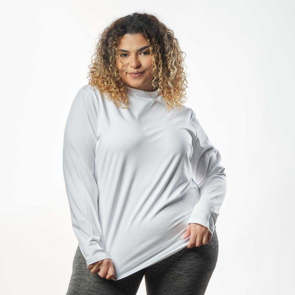 Bamboo + Premium Cotton Double Layer Short Fit Long Sleeves Basic T-Shirt - Breathe