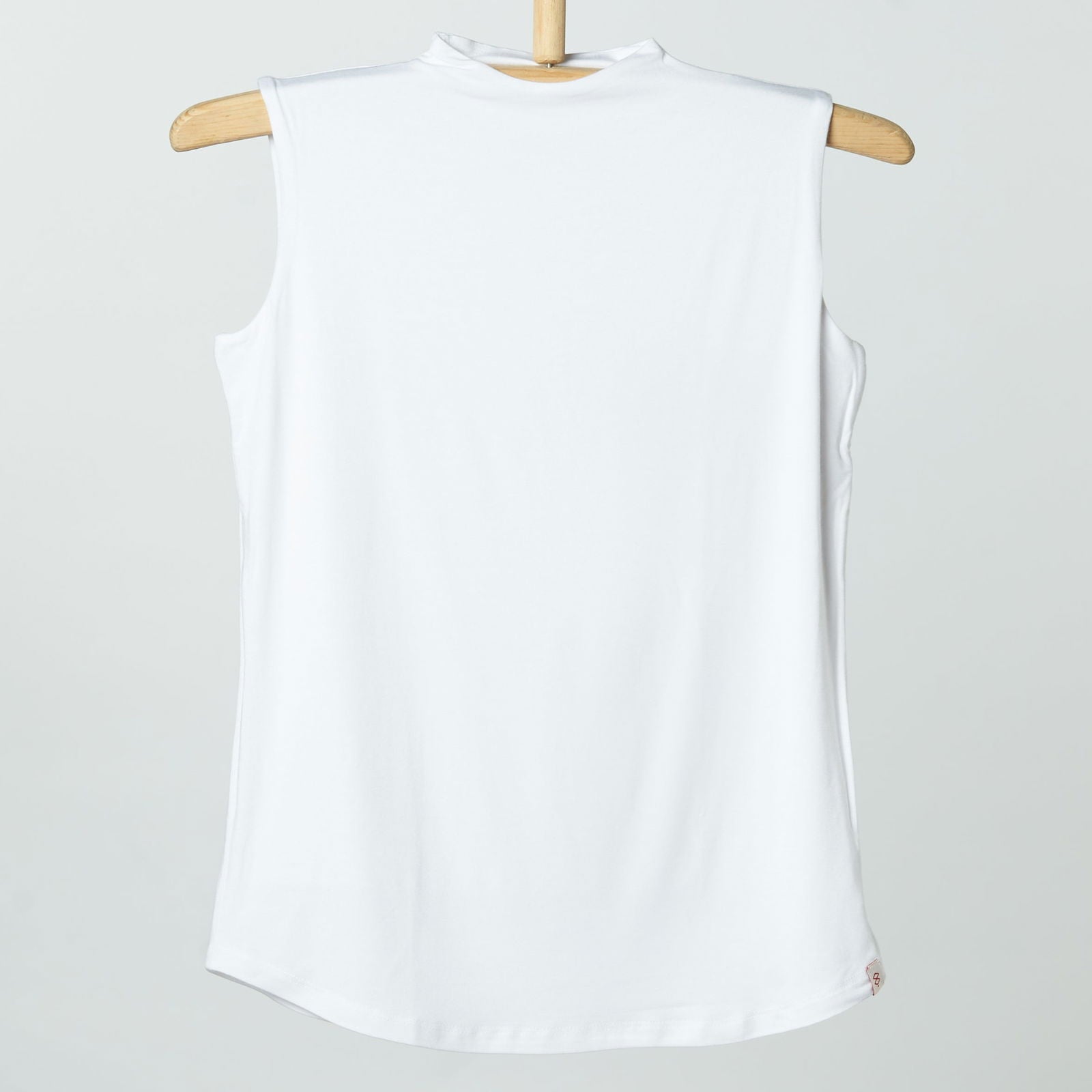 Bamboo + Premium Cotton Double Layer Short Fit Sleeveless Basic T-Shirt - Breathe