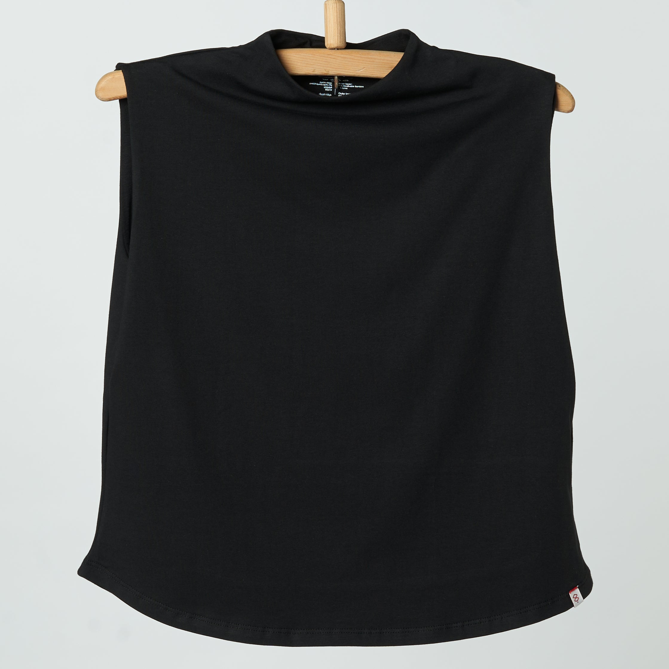 Bamboo + Premium Cotton Double Layer Short Fit Sleeveless Basic T-Shirt