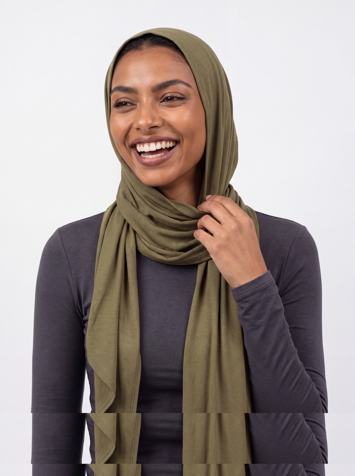 Breathe Bamboo Scarf in Olive Green