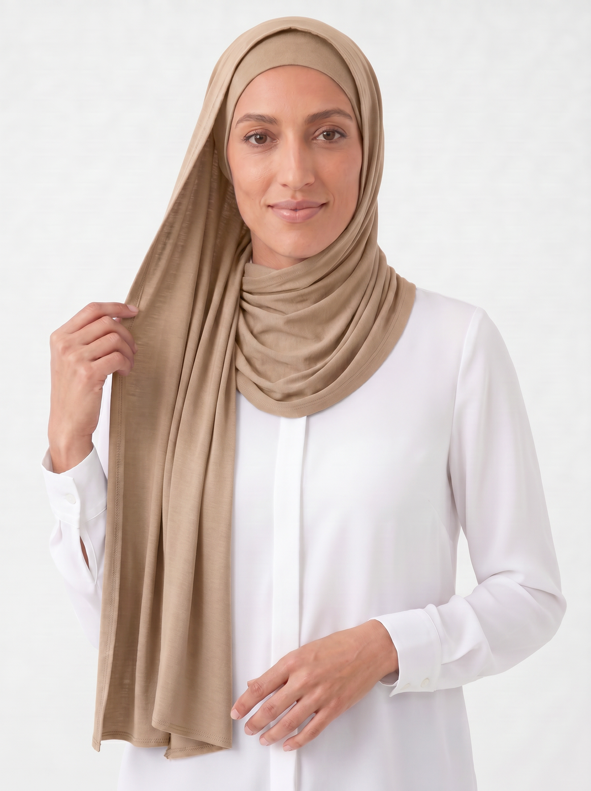 Breathe Bamboo Scarf in Dark Beige